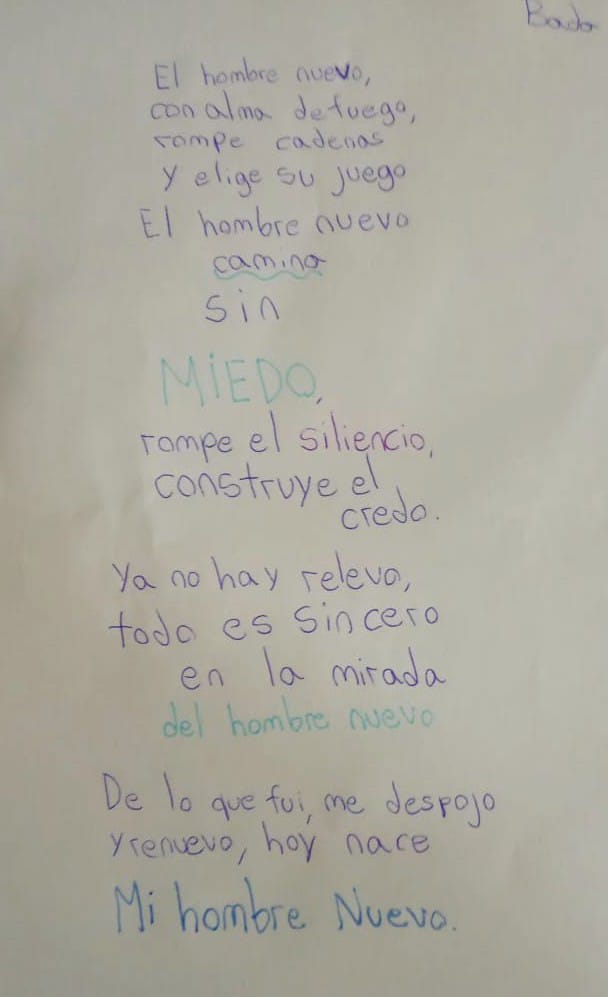 Poesía de alumna