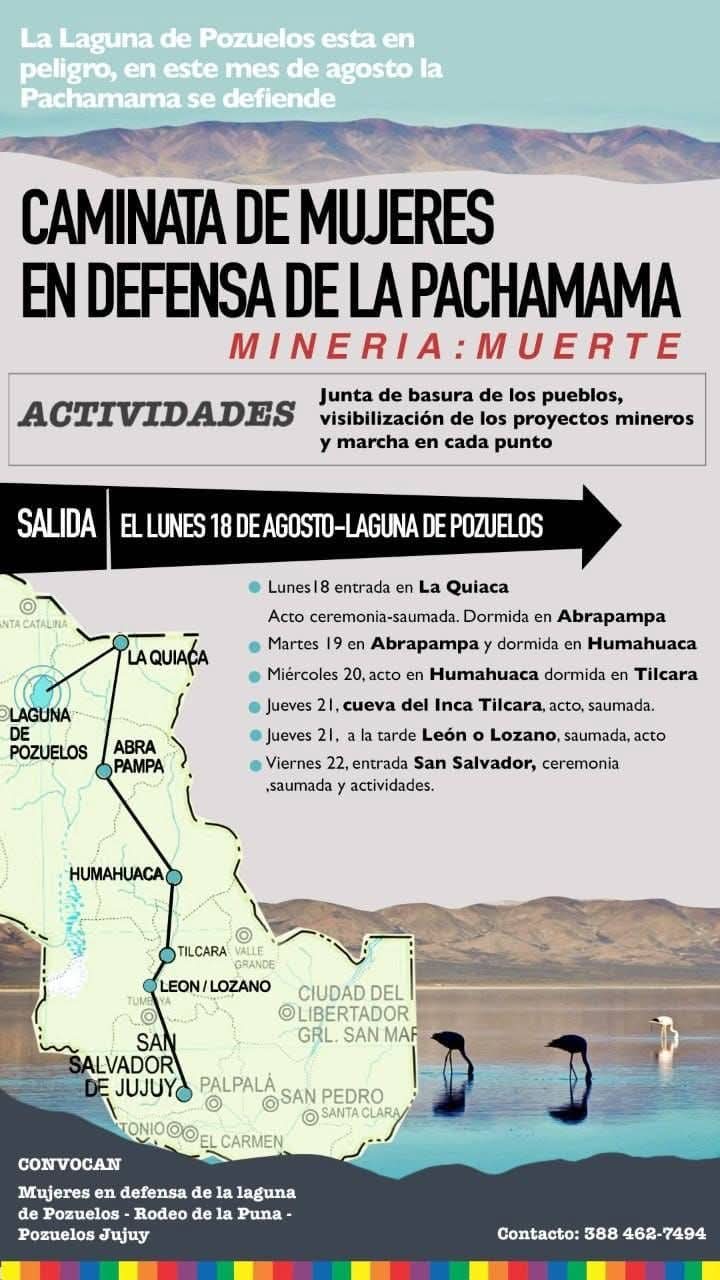 Camina de mujeres en defensa de la Pachamama
