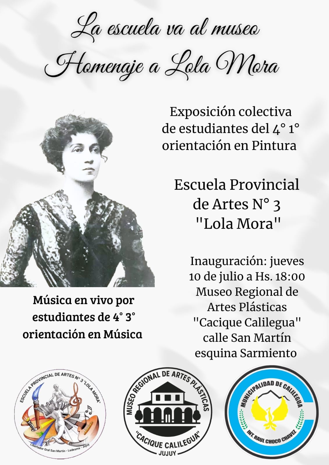 Calilegua muestra colectiva "Homenaje a Lola Mora"